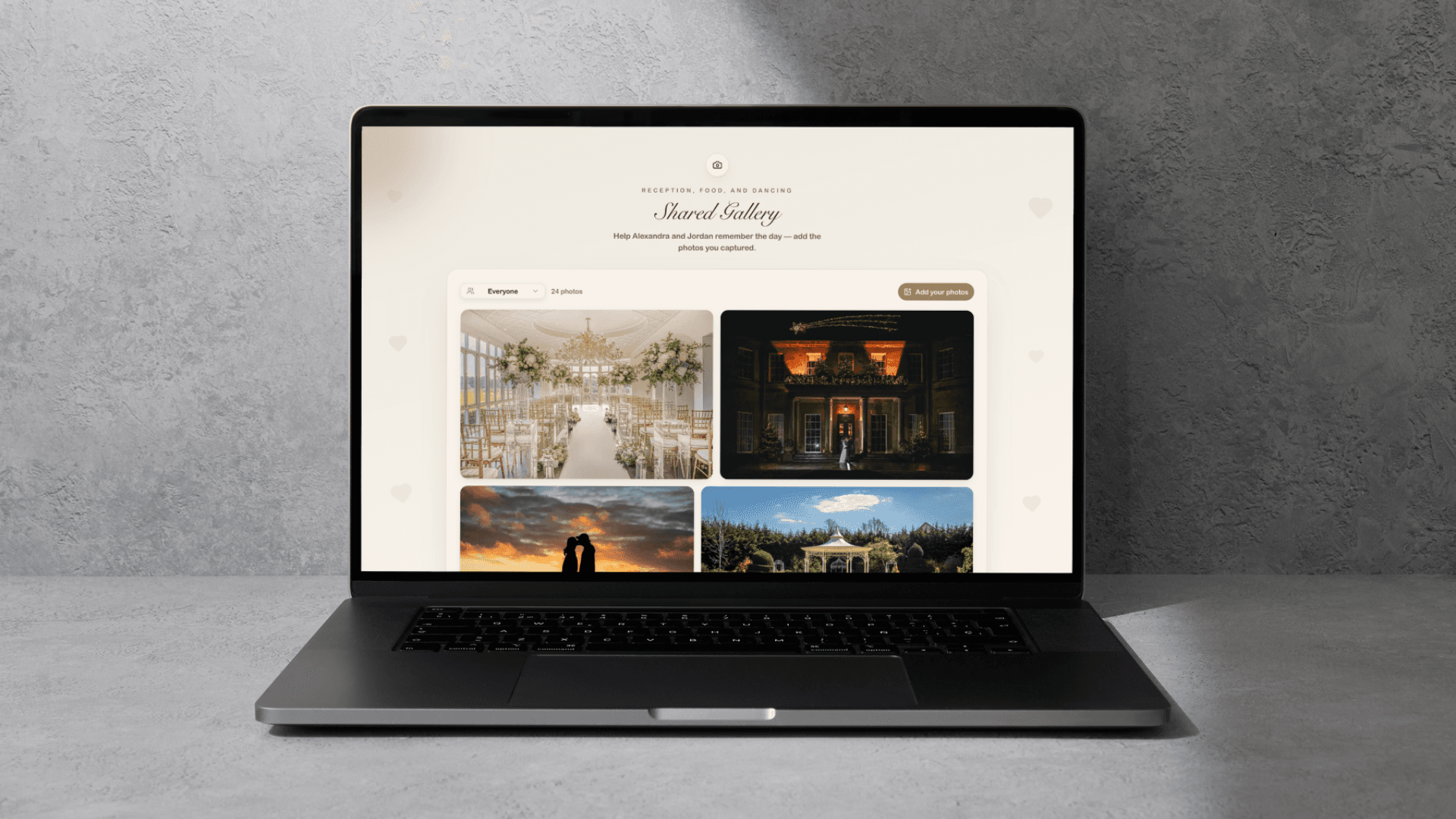 Image gallery interface